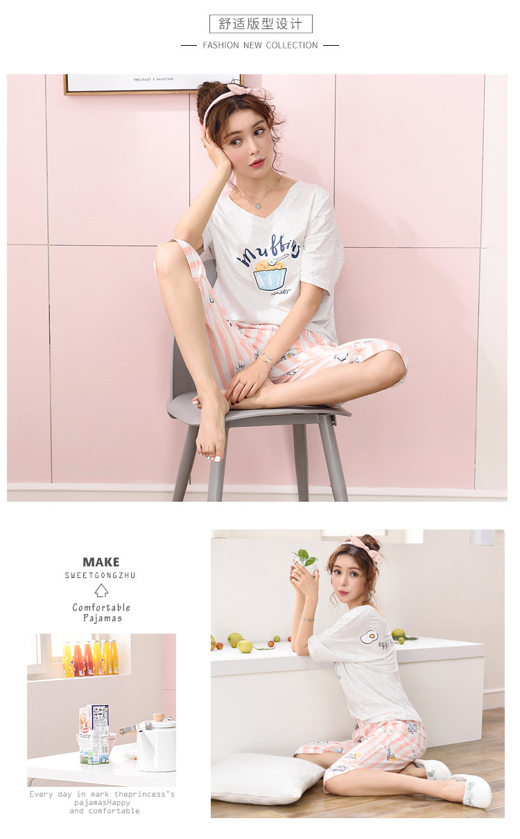 Pyjama pour femme      en Coton à manches - Ref 2994467 Image 110