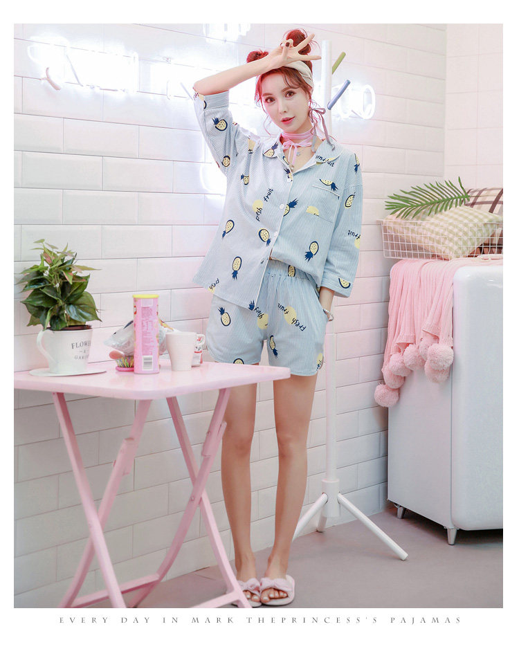 Pyjama pour femme      en Coton à manches - Ref 2994467 Image 19