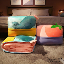 Japanese pillow quilt autumn office nap girl sleeping two-in-one pillow pillow car blanket