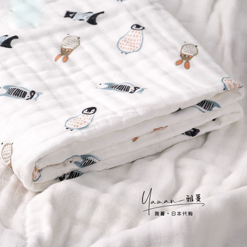 Japanese baby gauze bath towel pure cotton super soft absorbent large towel toddler bath towel baby newborn child