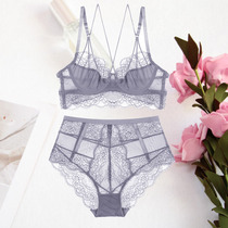Ultra-thin sexy lace transparent underwear set# Super cost-effective sweet bra# super popular sexy bra#