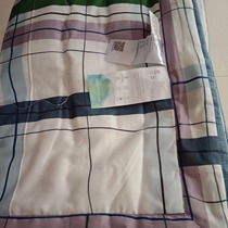 Pure cotton fabric dark green blue check pure cotton summer quilt 200*230 weight 2 kg