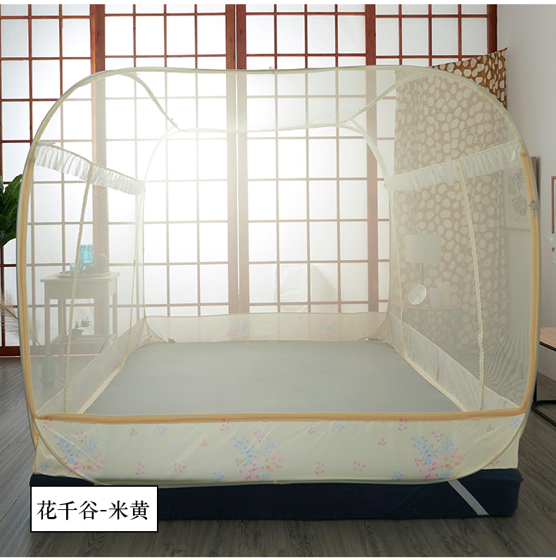 2018 mới yurt muỗi net cài đặt miễn phí 1.5 1.8 m giường x2.0 m 2.2 m đôi hộ gia đình dày mã hóa