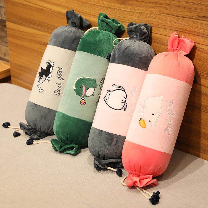 Cartoon Children's Festival Holding Ram Sleeping Candy Ram Cylindrical Plush detachable washing car Quilt Dual-use holding pillows quilted by air conditioning