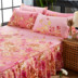 Yu Zhaolin phiên bản tiếng Hàn của chiếc váy twill chà nhám dày trải giường đơn 1,8m2m giường 1,5m trải giường drap giường có viền Váy Petti