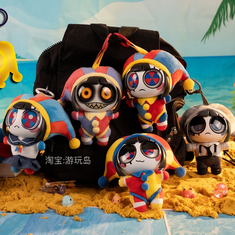In Stock: the Amazing Numbers Circus Plush Keychain, Pomni Blind Box, Official Merchandise