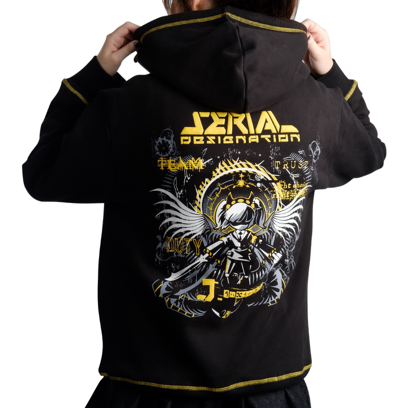 New Genuine Inorganic Killer Merchandise J Hooded Sweatshirt Long-Sleeve Clothing Cyn and Uzi Official Glitch
