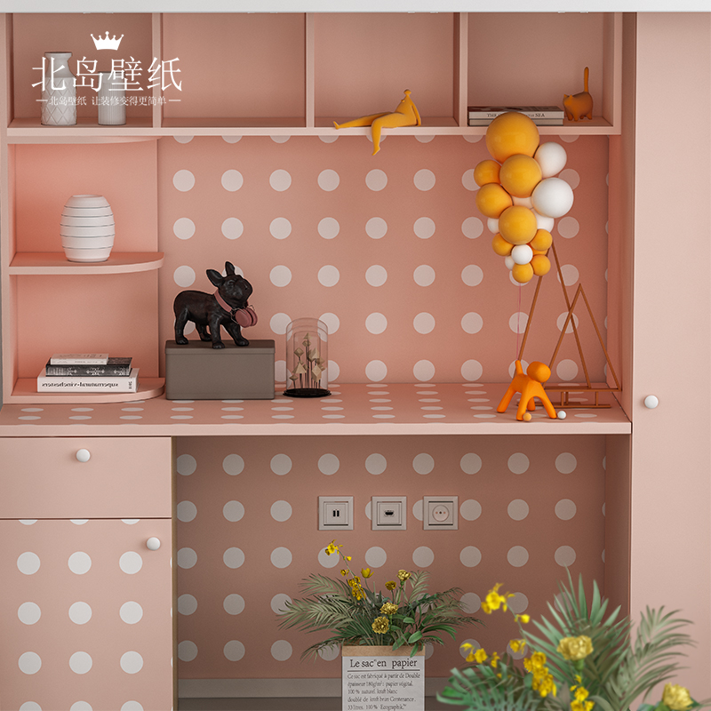 Self-adhesive wallpaper Dormitory Girls College Student Dorm Room Ins desk cupboards Collage Wallpaper Self-Adhesive Waterproof Wallpaper