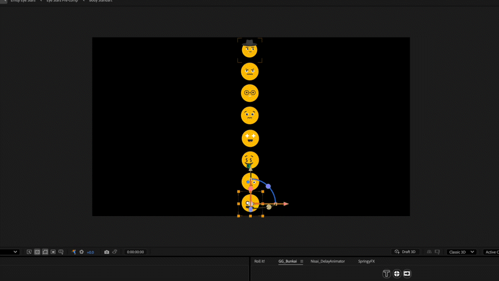 AE脚本插件 二次延迟动画工具 Delay Motion Pro 防漂移稳定父级 角色MG动画绑定表达式 Aescripts - Delay Motion Pro v1.1