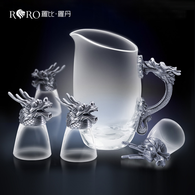 Robbie Rodin Zodiac creative dragon head white wine glass wine set gift set set decanter small wine glass spirit glass