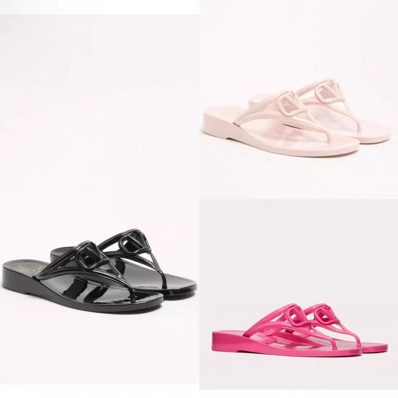 【Big Pretty L】(Full Price 2350) 4/29 Valentino Women's Logo Flip-Flops Sandals in Multiple Colors 【Big Pretty L】(Full Price 2350) 4/29 Valentino Women's Logo Flip-Flops Sandals in Multiple Colors