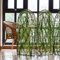 [掬 涵] Mô phỏng màn hình trang trí rêu Hàng rào Hàng rào Hàng rào làm vườn bằng sắt có thể được kết nối dài vô tận - Màn hình / Cửa sổ mẫu khung cửa sổ gỗ đẹp