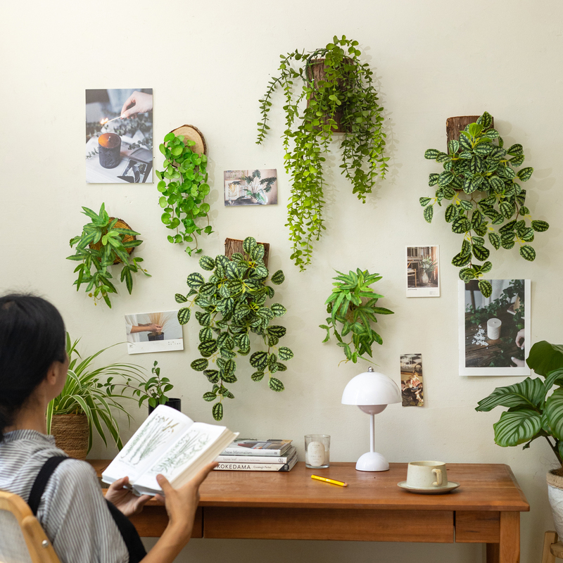 Artificial Green Plants and Flowers for Decoration, Living Room Dining Table Floral Arrangements, Potted Plants, Indoor Plant Wall Hangings