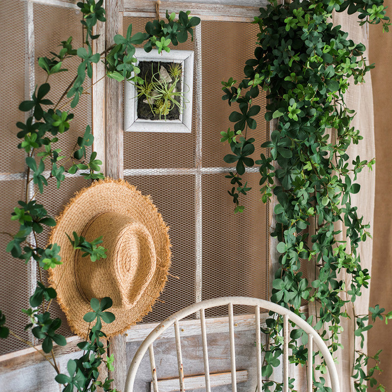 (Yu Han) Lin Palm Vine Large-scale simulation hanging green plant winding vine climbing vine project decorative wall green planting wall