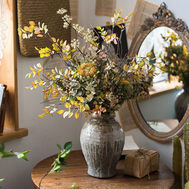 (CULVERT) Cebu chill Qiujin designer floral bouquet Autumn Colors Art Wild Fun Styling Floral Suit Decoration Hem