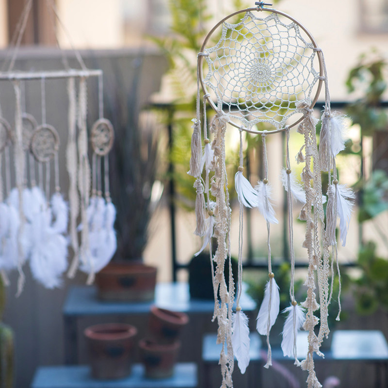 Culvert Indian feather Dream Nets Aerial Hang Accessories Magic Hanging for birthday Seven New Year's Valentine's Day Gifts Swing-Taobao