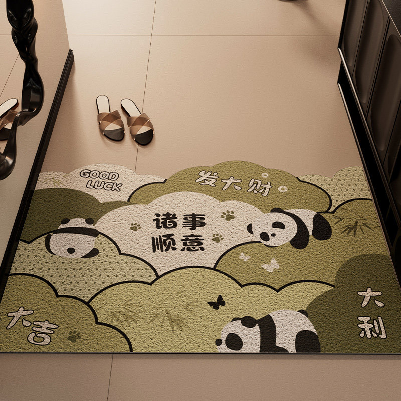 Коврик Entrance door mat черный кот 60x90 см