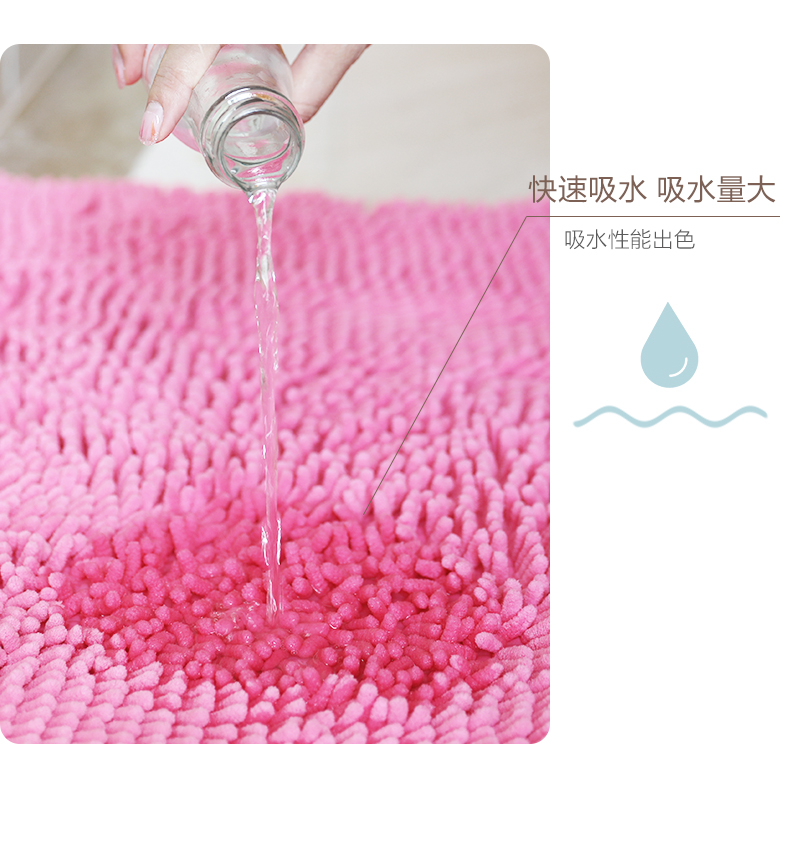 Chenille thấm chống trượt thảm tắm cửa phòng tắm phòng ngủ thảm chùi chân bếp mat mat cửa thảm - Thảm sàn tham xop
