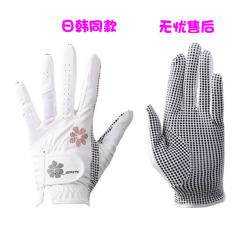 Golf Gloves Women's Hands Spring Breathable Anti-Slip Wear PU Korea Golf Ball Sport Practice Comfort-Taobao