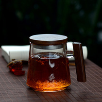 Glass bubble tea cup tea water separation to carry the filter Kung Fu tea set Office Home Floating Cup Single