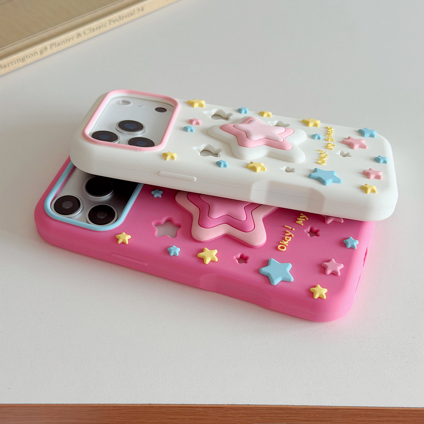 Layered Star Artwork Okay My Friend iPhone Case