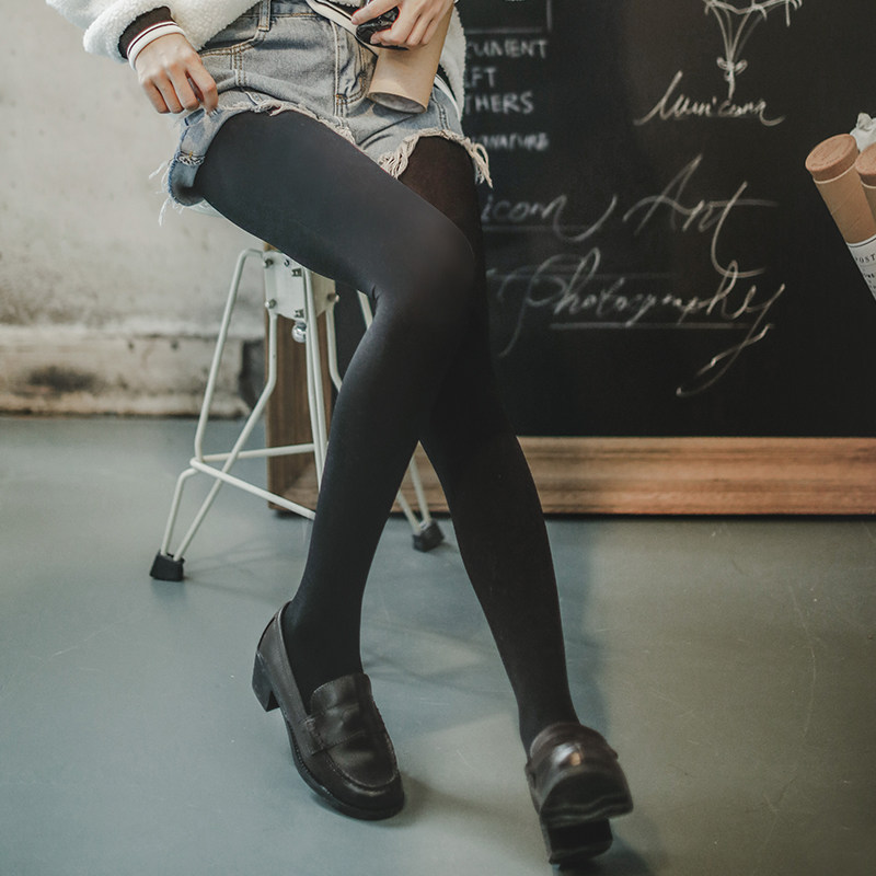 House small confused pantyhose women spring and autumn thin medium thick velvet autumn slim legs matte anti-hook silk pants