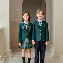 Childrens school uniform set Primary School Spring and Autumn style English graduation uniform class uniform kindergarten Garden suit spring and autumn suit