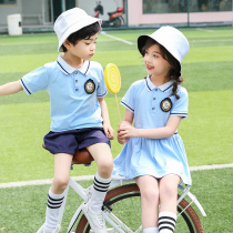 Kindergarten garden dress Summer dress Graduation photo costume Primary school uniform Performance suit suit Childrens class suit British summer