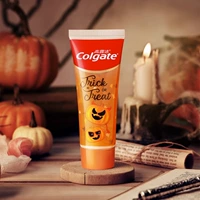 Шелковистая мятная свежая зубная паста, xэллоуин, ограниченное издание, защита от кариеса
