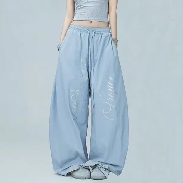 American Street Dance Trendy Brand "Air Pants" Sun Protection Quick-Drying Summer Hot Girl Jazz Dance Loose Printed Casual Sports Pants American Street Dance Trendy Brand "Air Pants" Sun Protection Quick-Drying Summer Hot Girl Jazz Dance Loose Printed Casual Sports Pants
