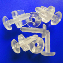 High transparent plastic display stand screw nut M5 national standard combination bolt hand twist butterfly stud nut binding buckle