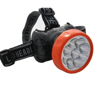 Clearance sale outdoor lighting headlight 9LED lamp miners lamp camping light fishing lamp 9 head two-speed brightness adjustable