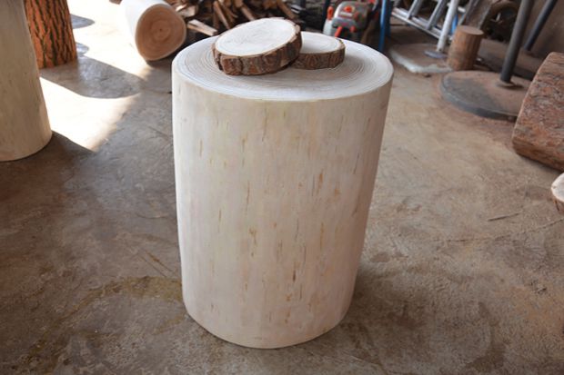 Xiangsong gỗ khối gỗ cọc gỗ gỗ cọc gỗ rắn trụ gốc khắc phân lớn bảng cơ sở nhỏ trụ gỗ cây trụ hoa đứng - Các món ăn khao khát gốc ghế gốc cây đẹp