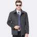 Giải phóng mặt bằng thương hiệu áo khoác cashmere dày áo khoác nam trung niên ve áo len áo khoác cha áo vest nam đẹp Áo len