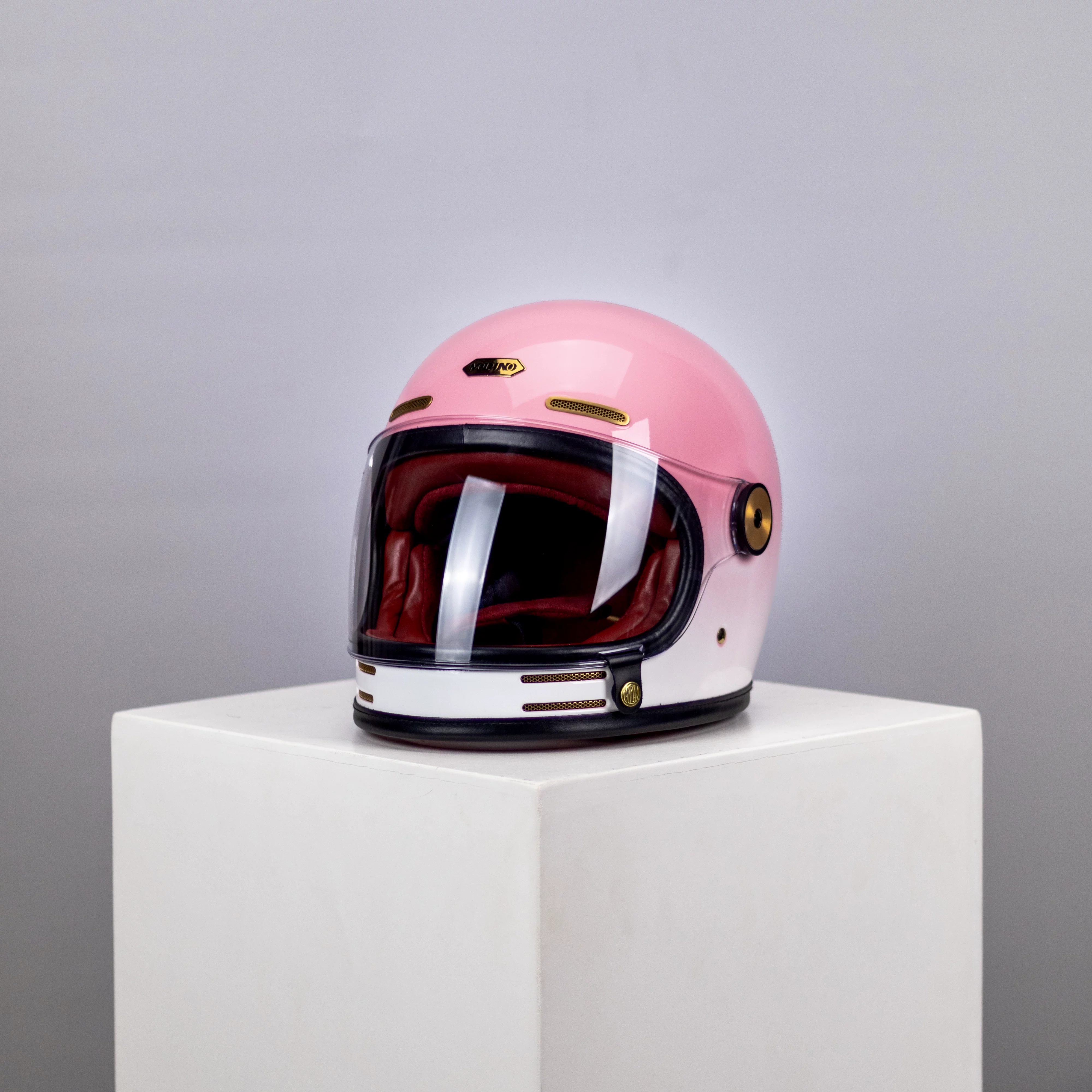 Моноконо Full-face ретро углеродное волокно мотоциклетный шлем индийский VESPA Triumph Latte круиз мотоцикл