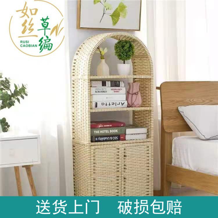 New log wooden footwear contains wardrobe bedside cabinet children's bookcase mask multi-layer solid wood shelf