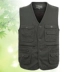 Mùa xuân và mùa thu trung niên áo vest cotton nam áo ba lổ Áo vest cotton