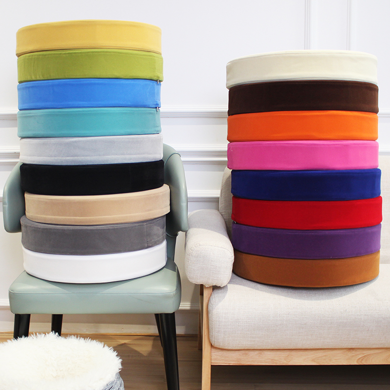 Round cushion rattan chair fart cushion winter velvet plush suede sponge cushion sub-tatami on a bushel mat-Taobao