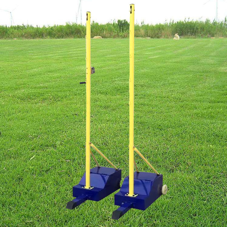 Removable badminton net post standard gas volleyball badminton net frame indoor and outdoor single and doubles volleyball post