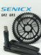 SENICX驭勇GR2 GR3 中空正负齿单盘片曲柄牙盘 瓜车折叠车gravel
