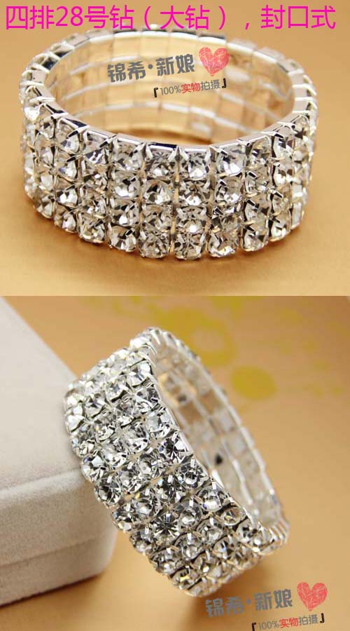 Siêu Đèn Flash Rhinestone Bracelet Armband Đồ Trang Sức Cô Dâu Bracelet Phụ Kiện Vòng Đeo Tay Vũ Hiệu Suất Phụ Kiện Nhà Máy Trực Tiếp