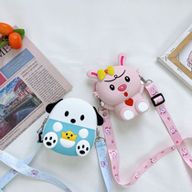 Childrens bag little girl Princess Fashion shoulder bag girl small foreign air shoulder bag ugly cute bear coin purse bag