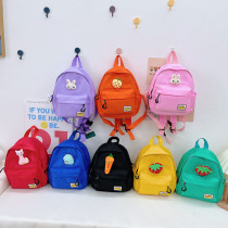 Kindergarten schoolbag baby Canvas light backpack girl cute fruit backpack 2021 new children