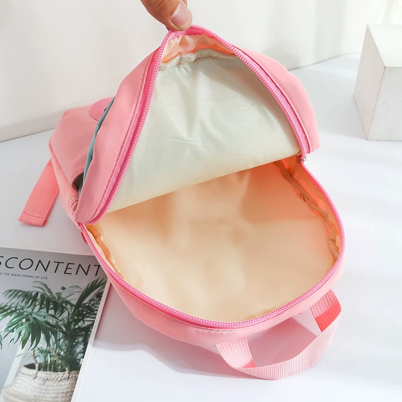 Cute backpack for kindergarten, rabbit, shoulder bag, plush doll