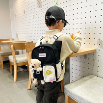 Childrens schoolbag kindergarten girl backpack 2 baby small schoolbag cute bear large capacity class travel backpack