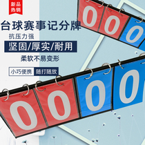 Billiard scorer game points 4-digit flip score board table tennis score board special