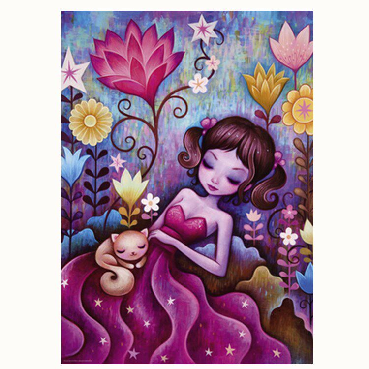Printed DMC Cotton Thread Cross Stitch Kit Full Embroidered Living Room Children's Bedroom Cartoon HEYE Tomorrow Better