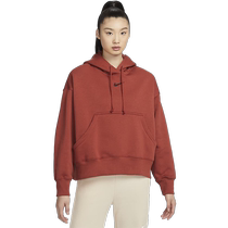 Nike womens sweatshirt autumn new thin velvet warm loose sports hooded pullover DQ5859-832