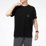Adidas, летняя баскетбольная черная спортивная футболка с коротким рукавом для тренировок
