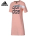 Adidas Adidas ngắn tay nữ 2019 hè mới cổ tròn váy thể thao giản dị EJ7095 - Trang phục thể thao váy thể thao nữ Trang phục thể thao